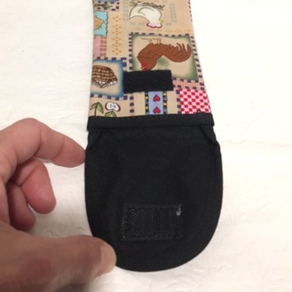 SAX Farm Animal Cloth Eyeglass Case Velcro Closing & Back Holder 6.5 x 3.5" - Picture 3 of 6